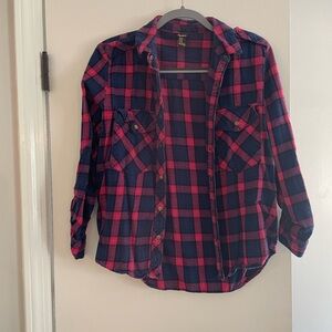Quarter sleeve flannel, forever 21